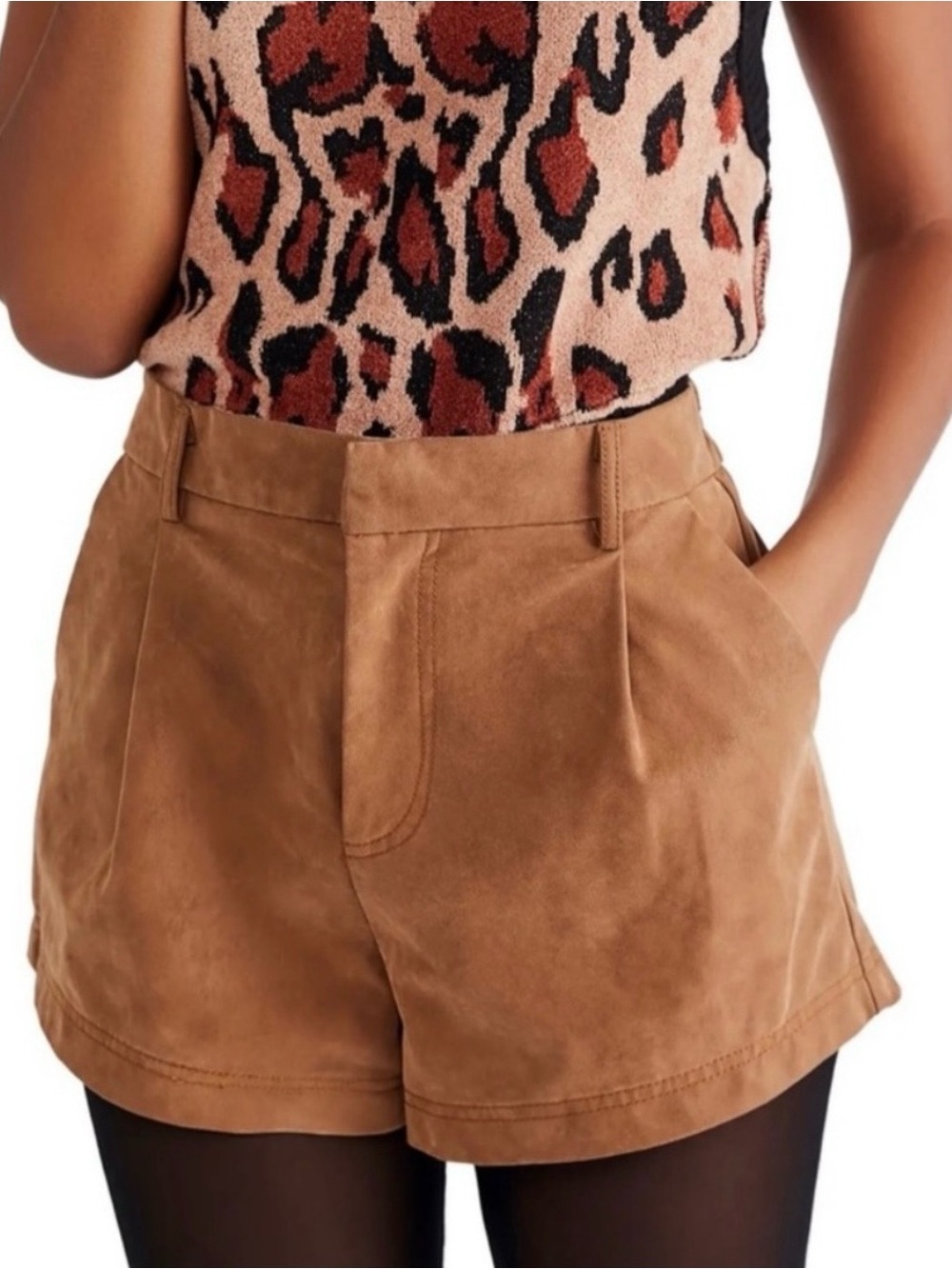 Free People Roma Vegan Suede Shorts
